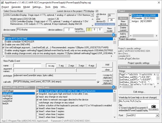 Screenshot of AppWizard